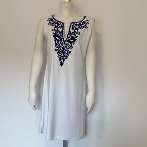 Barbara Gerwitt sleeveless white dress